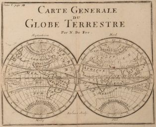 Carte Générale du Globe Terrestre (titre inscrit) ; © Nicolas Leblanc / Département de la Meuse