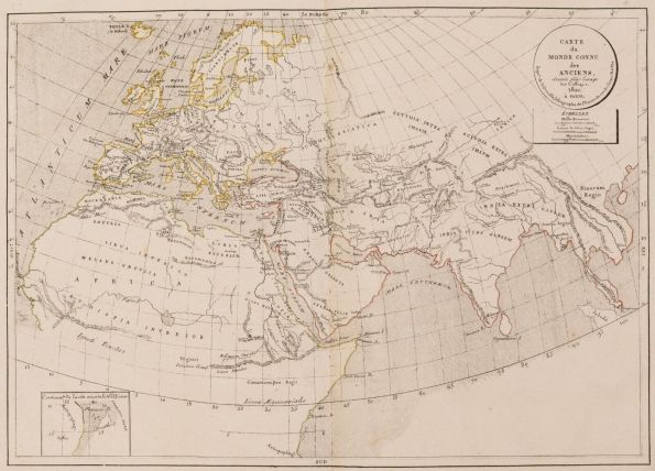 Atlas dressé pour l'usage des collèges en 1821 (titre inscrit)