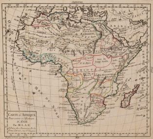 Carte d'Afrique pour servir à l'Histoire d'Asie par M. L. A. R. (titre inscrit) ; © Nicolas Leblanc / Département de la Meuse