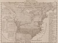 Carte des Etats Unis (titre inscrit) ; Carte historique d...