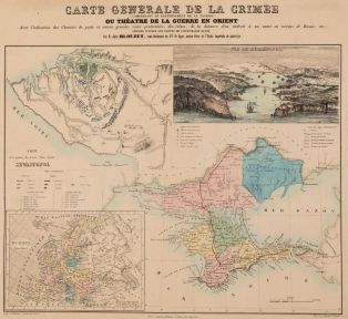 Carte générale de la Crimée ou Théâtre de la guerre en Orient (titre inscrit) ; © Nicolas Leblanc / Département de la Meuse