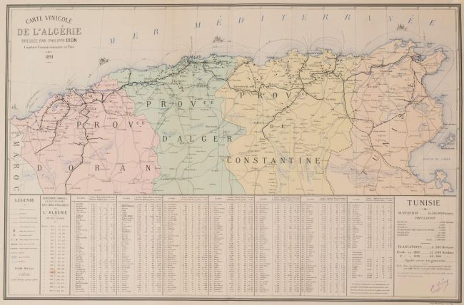 Carte vinicole de l'Algérie (titre inscrit)