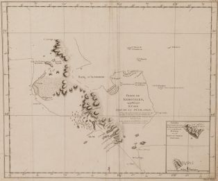 Terre de Kerguelen, appellée par M. Cook Isle de la Désolation (titre inscrit) ; © Nicolas Leblanc / Département de la Meuse
