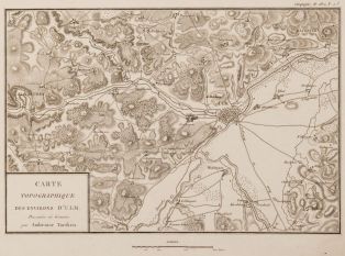 Carte topographique des environs d'Ulm (titre inscrit) ; © Nicolas Leblanc / Département de la Meuse