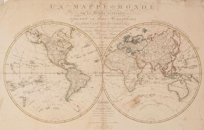 La Mappe-Monde ou le Globe Terrestres (titre inscrit)