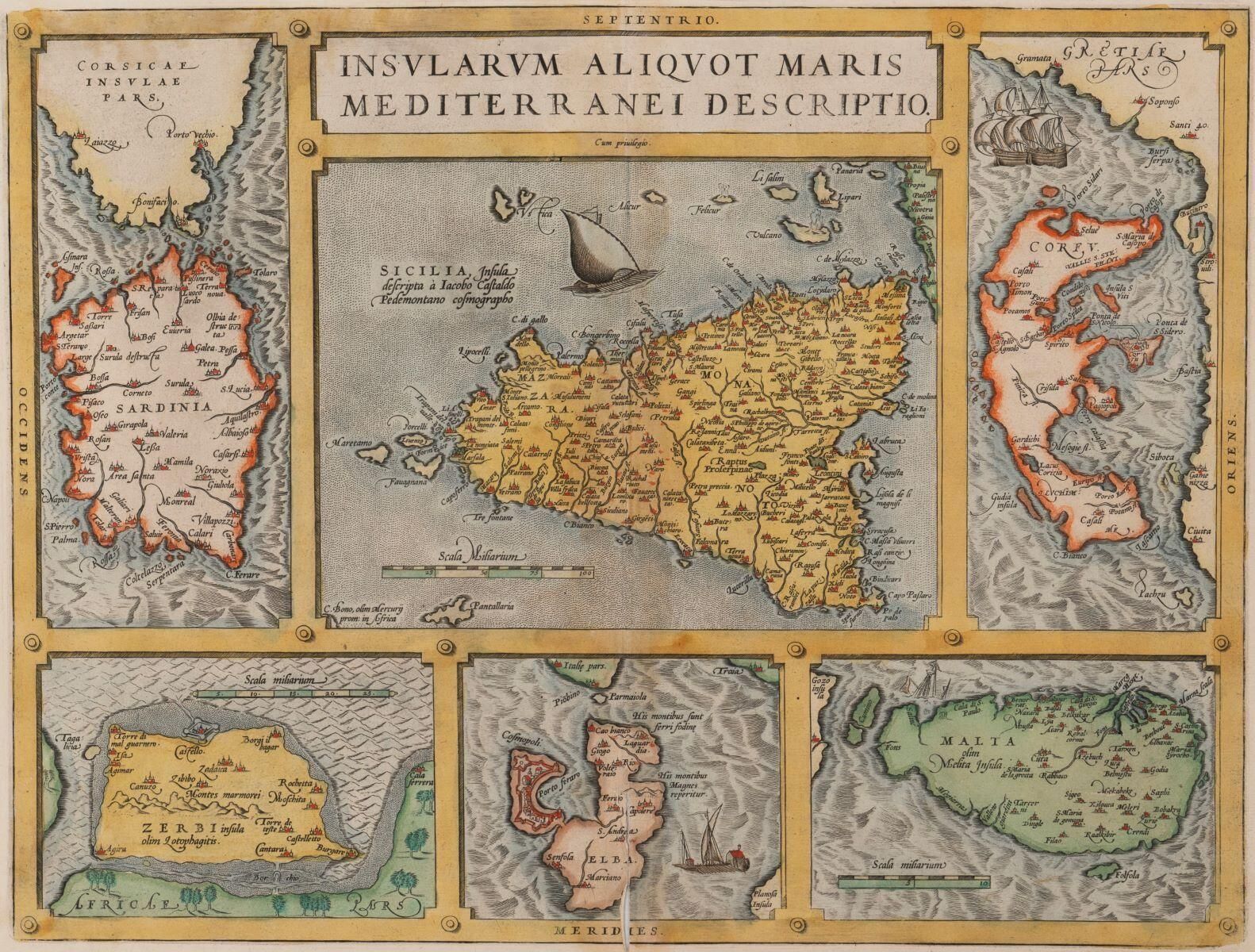 Cartes de provinces italiennes extraites de l'atlas Theatrum Orbis Terrarum (titre factice)