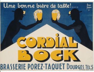 Cordial/Bock/Brasserie Porez-Taquet (titre inscrit) ; © Musée de la Bière-Département de la Meuse