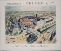 Brasserie Gruber & Cie a Melun (titre inscrit)