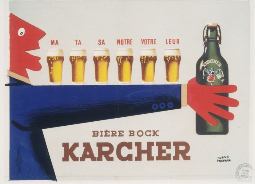 Ma ta sa notre votre leur/bière bock/Karcher (titre inscrit)
