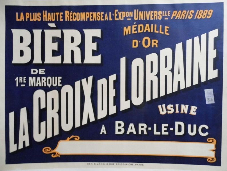 Bière / la Croix de Lorraine (titre inscrit)