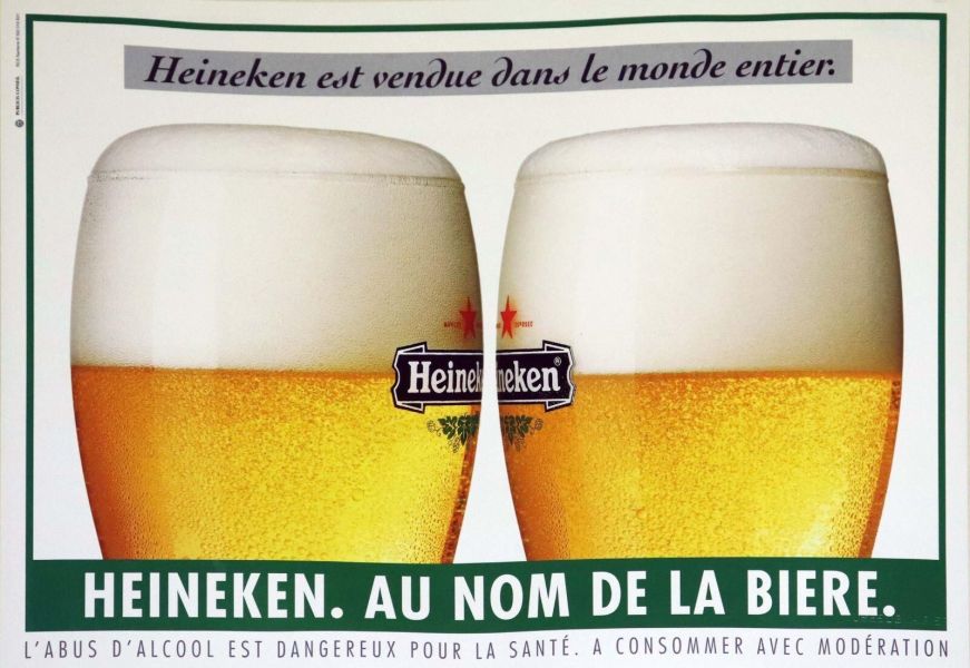Heineken est vendue dans le monde entier (titre inscrit)