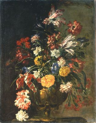 Fleurs dans un vase - Jean-Baptiste MONNOYER ; © LEPAGE Jean ; © Ville de Narbonne