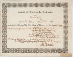 confirmation 1837 (baptême 1822) V…. Lix (titre factice)
