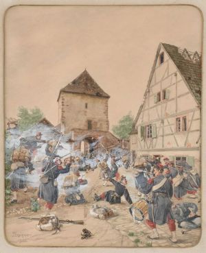 combats à la Porte de Haguenau, 4 août 1870 (titre factice)