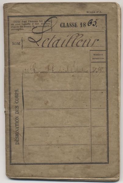 Letailleur CLASSE 1865 (titre factice)