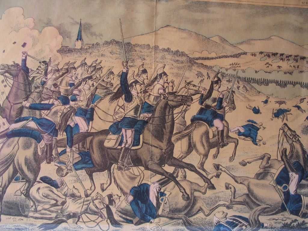 Schlacht bei Wörth am 6. August 1870.