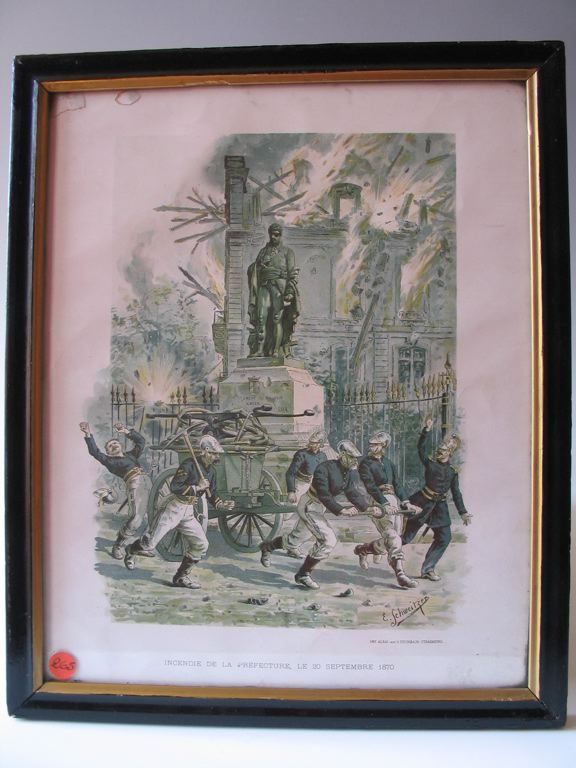 INCENDIE DE LA PREFECTURE, LE 20 SEPTEMBRE 1870