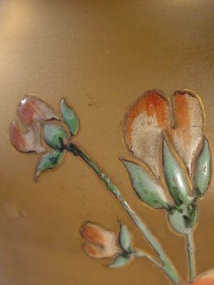 vase à la rose de Noël (titre factice)