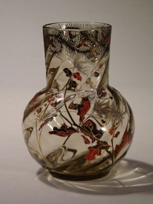 vase aux chrysanthèmes et à la mante religieuse (titre factice)