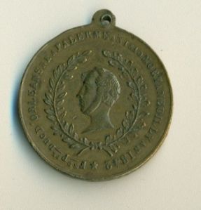Médaille frappée à l’occasion dela mort de Ferdinand-Philippe, duc d’Orléans et prince royal le 13 juillet 1842 ; Ferdinand-Philippe, duc d’Orléans (986.002.004)