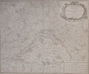 gravure ; Gouvernement général / d’Orléanois / où se trouvent / l’Orléanois propre, le blaisois, Gatinois / et la beauce / qui comprend / le Vendomois, le Dunois et le pays Chartrain (titre inscrit) (2000.1.73)