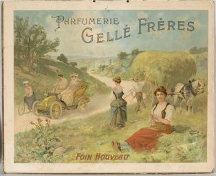 affiche ; Foin Nouveau - Parfumerie Gellé Frères (005.02.01)