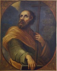 tableau ; tableau, huile sur toile ; Portrait de Saint-Pierre apôtre (2000.15.2)