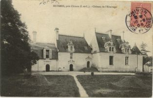 carte postale ; HUISMES, près Chinon (I.-et-L.). - Château de l’Ermitage (2007.31.36)