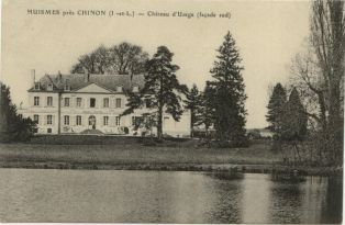 carte postale ; HUISMES, près Chinon (I.-et-L.) - Château d’Usage (façade sud) (2007.31.43)