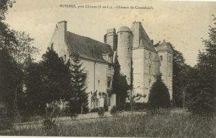 carte postale ; HUISMES, près Chinon (I.-et-L.). - Château de Comtebault (2007.31.46)