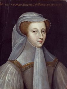 tableau ; Marie Stuart, reine d’Écosse et de France (1542-1587) en deuil blanc (D.72.2.1 ; 1972.1.1037)