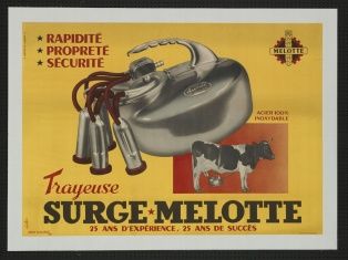 Affiche publicitaire ; Trayeuse Surge-Melotte (006.07.06)