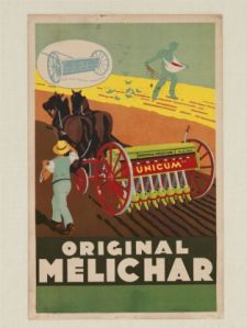 Affiche publicitaire pour les semoirs Melichar ; Original Melichar (2009.02.09)