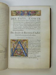 Coustumes des pays, comté et bailliage du grand Perche et autres terres et seigneuries,1558, musée-château Saint-Jean, Nogent-le-Rotrou