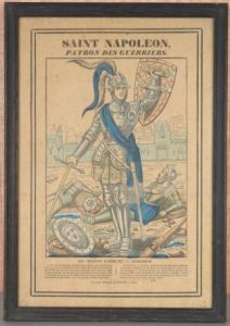 gravure couleur ; Saint Napoléon, patron des guerriers (34.8.1160)