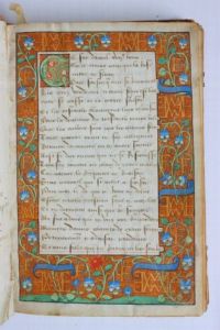 manuscrit ; Manuscrit ayant appartenu à la soeur de François Ier (titre porté sur l'inventaire) ; Chapelet des vertus (73.7.31 ; ms 778 (côte BAG))