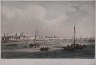 gravure ; Orléans en 1835 (titre moderne) (2000.1.91 ; M 233)