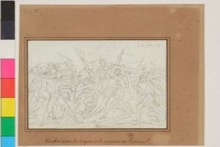 Combat entre les troyens et les paysans du Latium (71.10)
