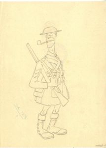 dessin ; Soldat anglais (M 1485.61)