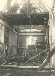 Musée de Boulogne après le bombardement du 1er août 1918, salle des peintures. Archives municipales de Boulogne-sur-Mer