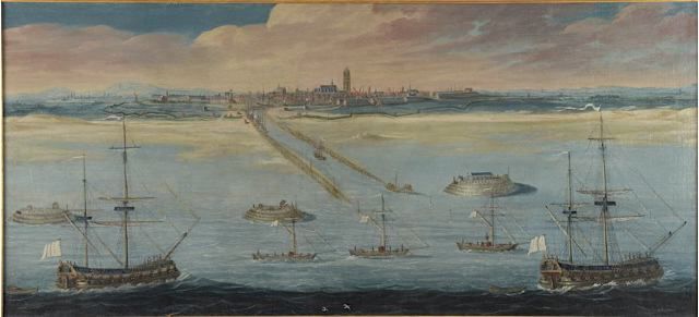 Vue du port de Dunkerque en 1759