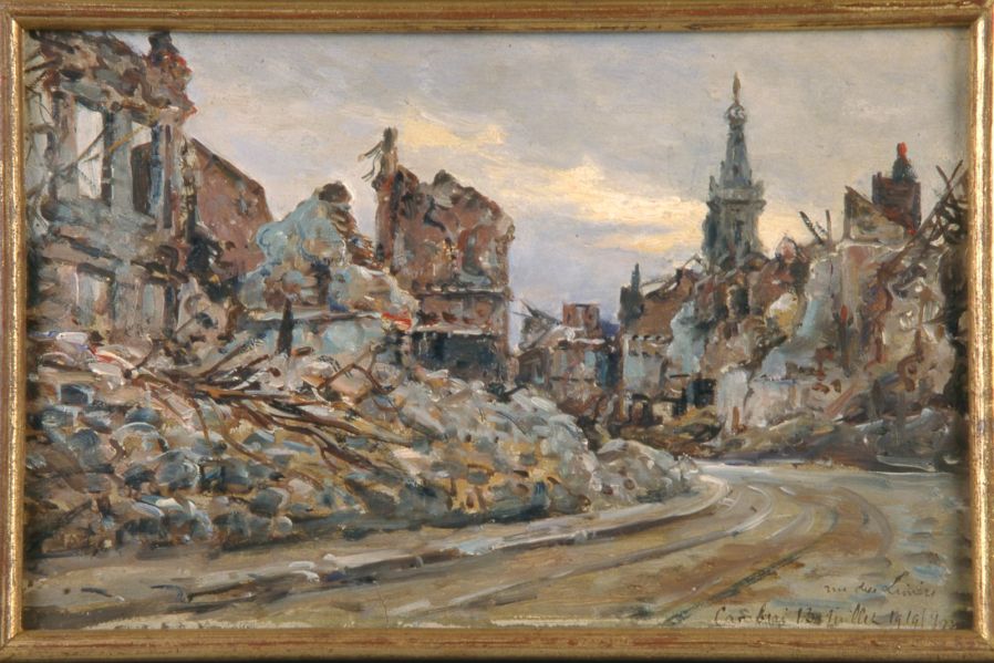 Cambrai en 1919 rue des Liniers