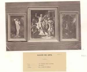 Album photographique des œuvres d'art achetées par l'Etat, Salon de Paris de 1875, n°12 ; © MICHELEZ G. (photographe) ; © Archives nationales, Pôle image