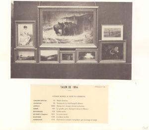 Album photographique des œuvres d'art achetées par l'Etat, Salon de Paris de 1864, feuille n°24 ; © Archives nationales, Pôle image