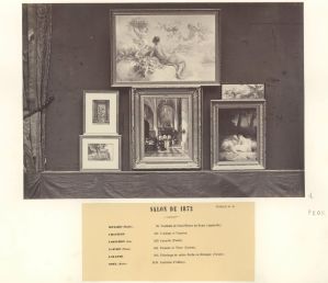 Album photographique des œuvres d'art achetées par l'Etat, Salon de Paris de 1872, n°20 ; © Archives nationales, Pôle image ; © MICHELEZ G. (photographe)