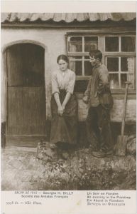 Un Soir en Flandre, Georges DILLY, huile sur toile, vers 1912, H. 215 x L. 175 cm ; © Neurdein frères (ND Phot.) (éditeur)