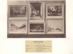 Album photographique des œuvres d'art achetées par l'Etat, Salon de Paris de 1883, feuille n°19 ; © Archives nationales, Pôle image ; © MICHELEZ G. (photographe)