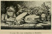 Les victuailles, d'après Eugène CLAUDE, gravure, 1887