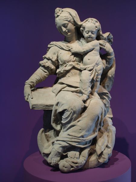 statue, Vierge à l’enfant