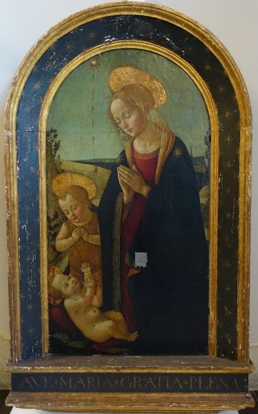 tableau, La Vierge adorant l'Enfant
Vierge, Enfant Jésus et saint Jean (Ancien titre)
